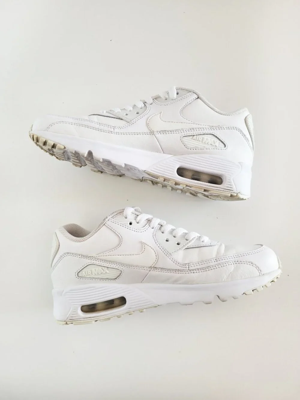 Nike Air Max 90 LTR 'White' (GS) 833412-100 - Size Youth 5 - Picture 6 of 9